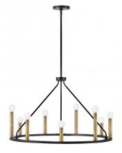 Lark Canada 83158BK - Medium Single Tier Chandelier