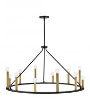 Lark Canada 83159BK - Large Single Tier Chandelier