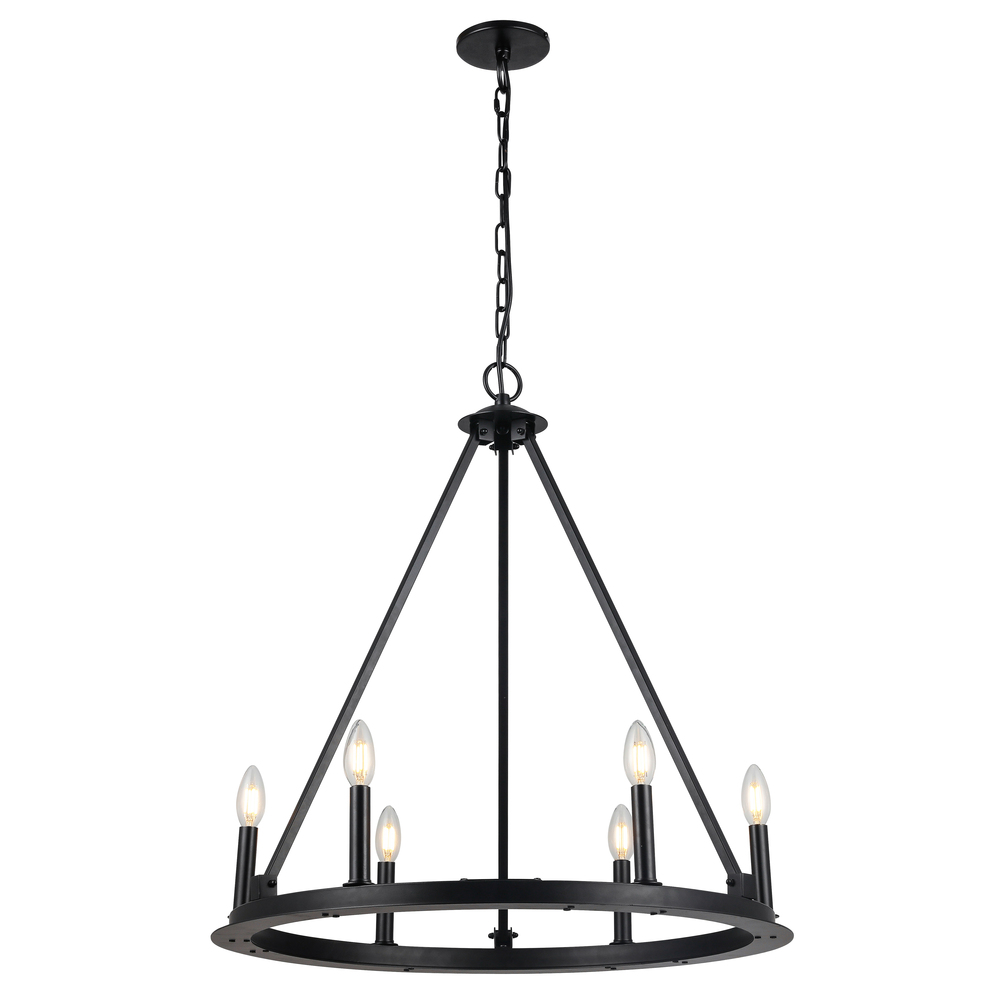 6LT Incandescent Chandelier, MB