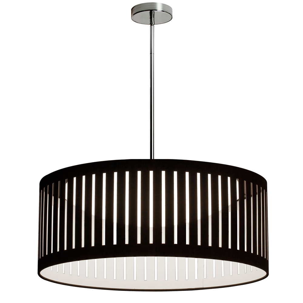 LED Slit Drum Shade, Black