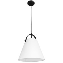 Dainolite EMP-111P-790-MB - 1LT Emperor Pendant Matte Black w/ White Shade