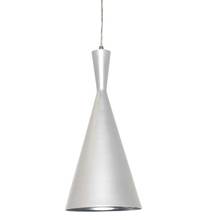 Dainolite HKI-81P-WH - 1LT Incan Pendant White w/Silver Pebbled Interior