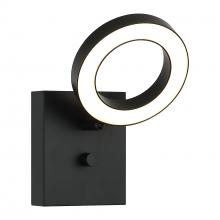 Matteo Lighting S12801BK - 1 LT LED "REALM" BLACK WALL SCONCE / ACRYLIC SHADE