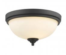 Z-Lite 435F2-BRZ - 2 Light Flush Mount