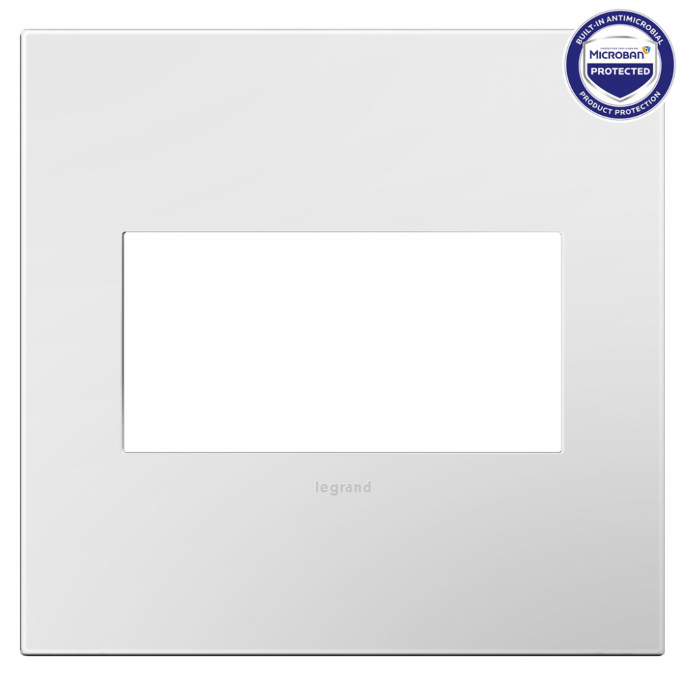 Powder White, 2-Gang Wall Plate