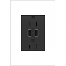 Legrand Canada ARTRUSB153G4 - Dual USB Plus-Size Outlet Combo