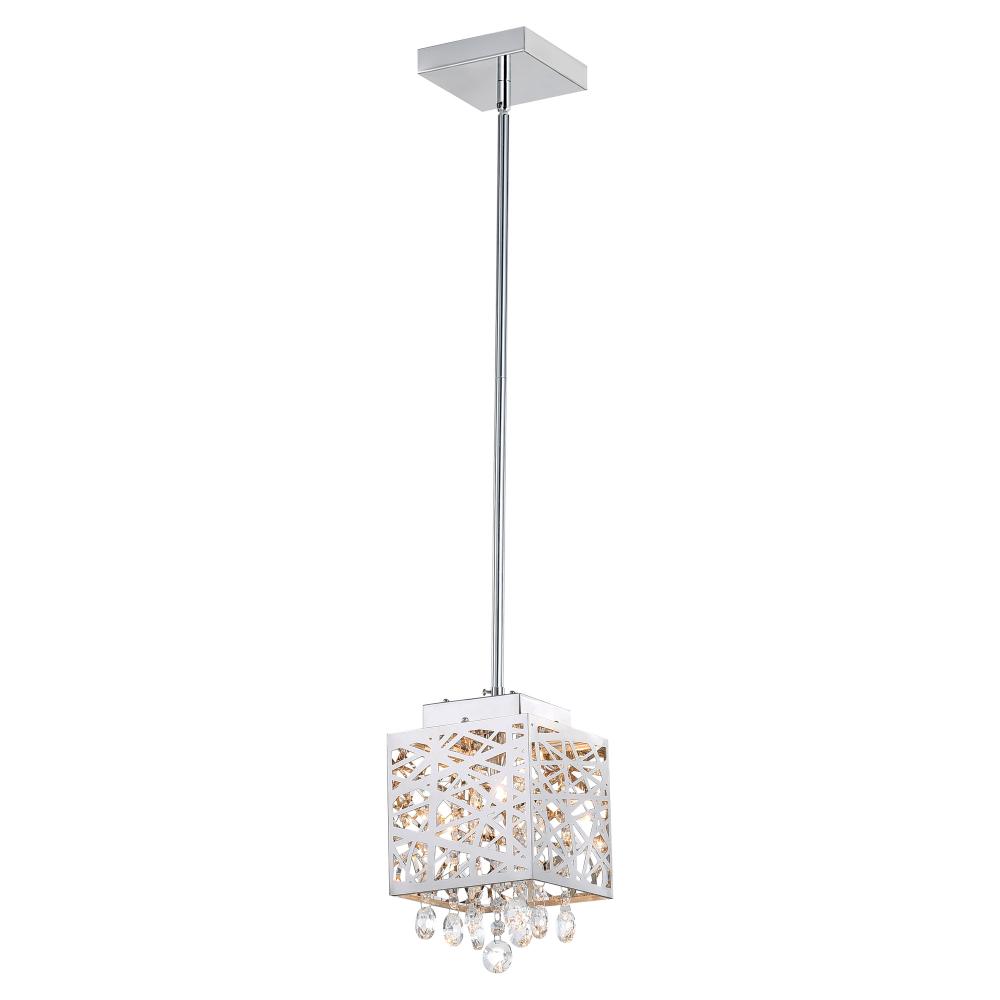 Eternity 1 Light Pendant With Chrome Finish