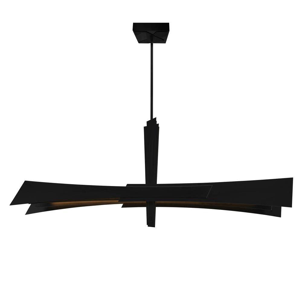 Solara Integrated LED Black Chandelier