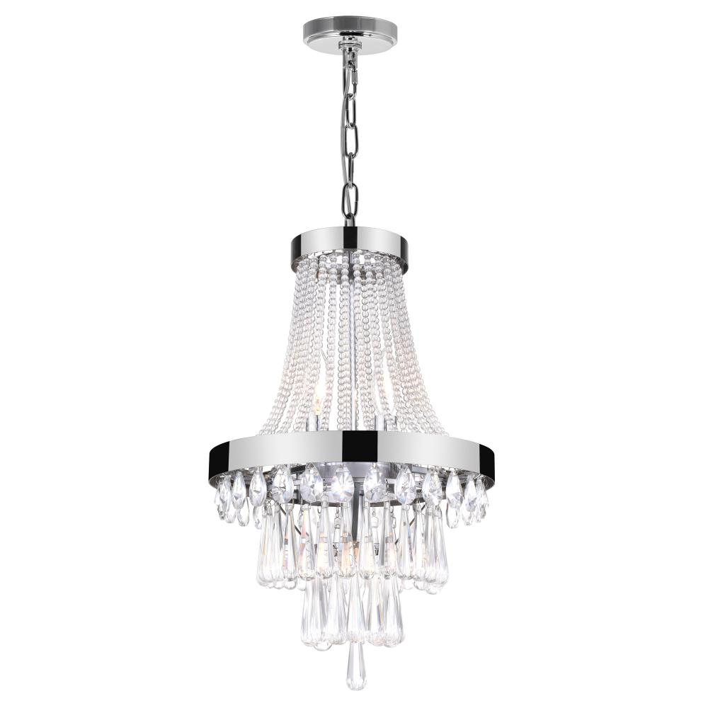 Vast 3 Light Chandelier With Chrome Finish