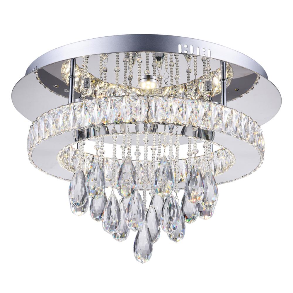 Veil LED Flush Mount With Chrome Finish