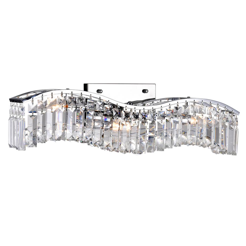 Glamorous 3 Light Vanity Light With Chrome Finish