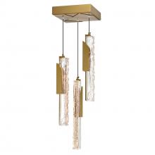 CWI Lighting 1586P8-3-624 - Valira Integrated LED Brass Mini Pendant