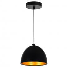 CWI Lighting 9630P7-1-101 - Modest 1 Light Down Mini Pendant With Black Finish