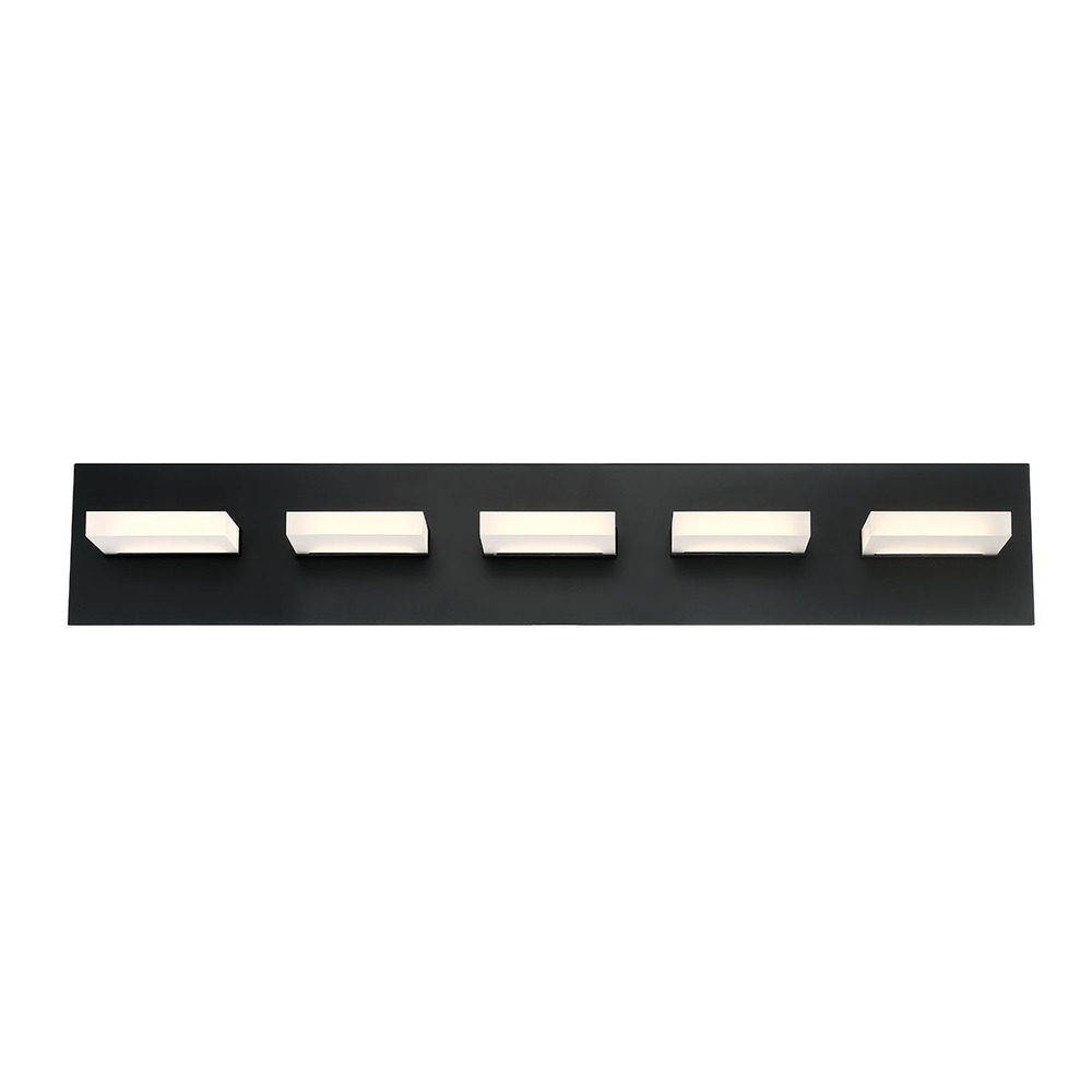 Olson, 5LT LED Bathbar, Black