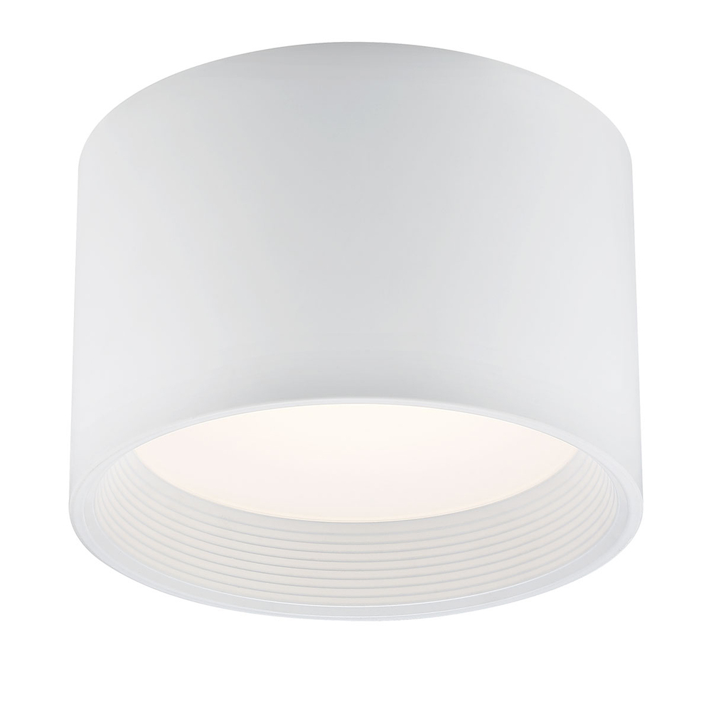 Benton, 1LT LED Flush, Lrg, White