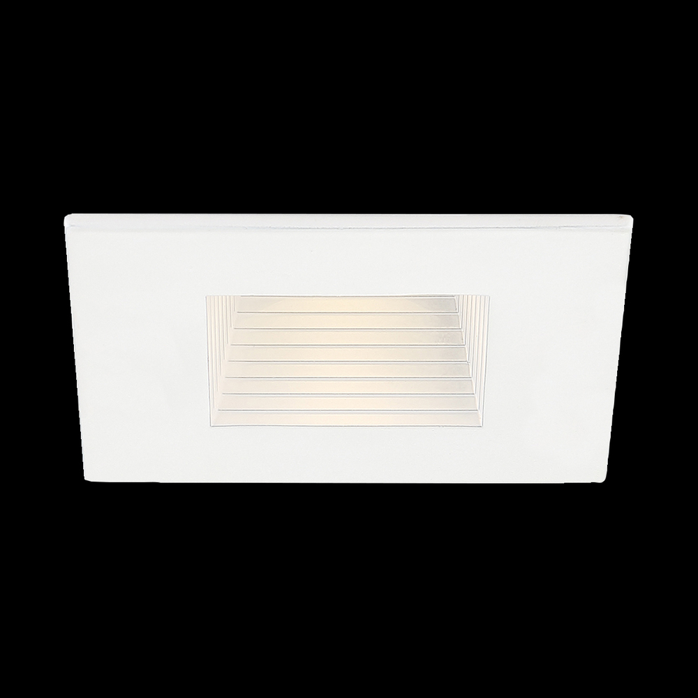 LED Rec, 2.5in, Sq Baff, 8w, 40k, W