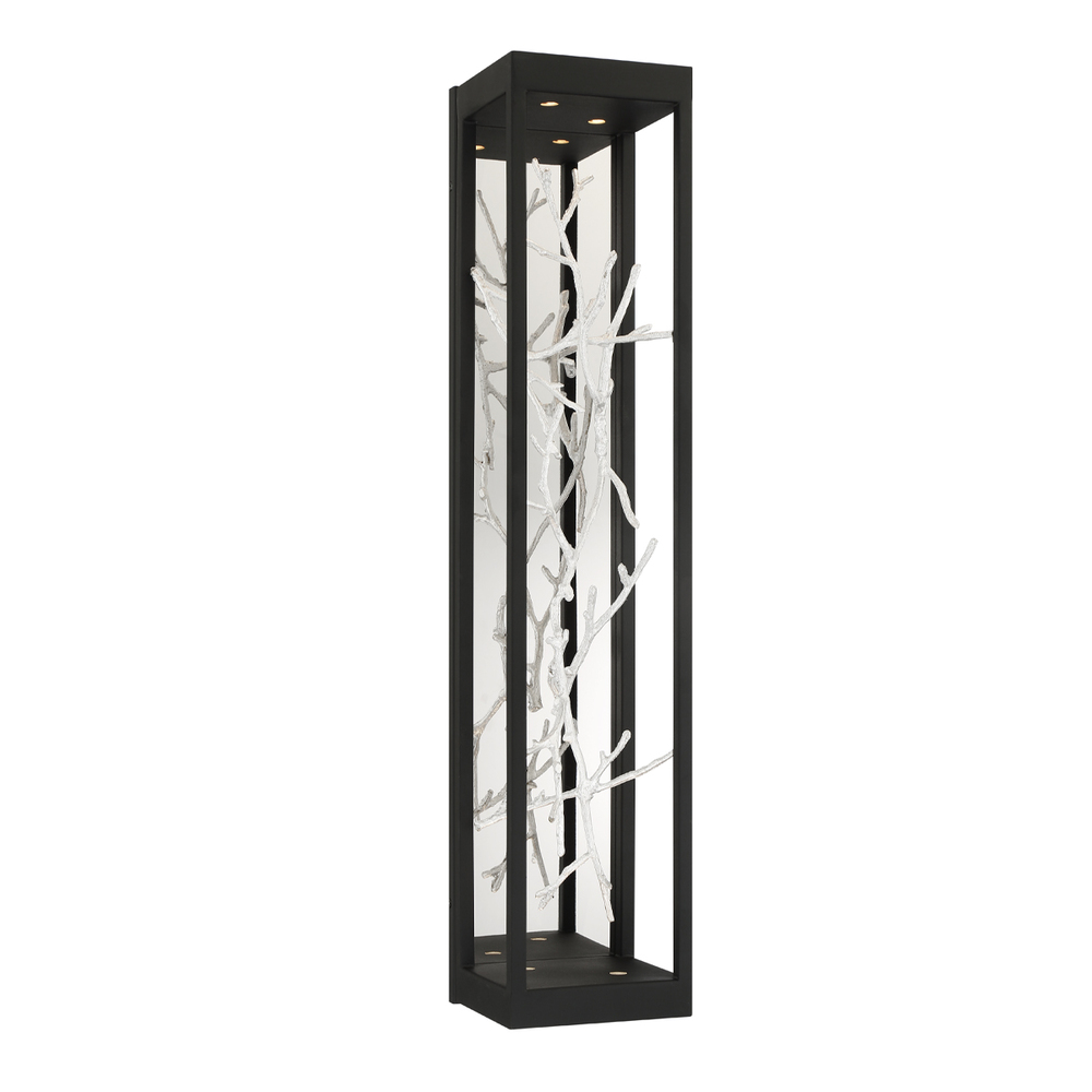 Aerie, 4LT LED Sconce, Blk/sil