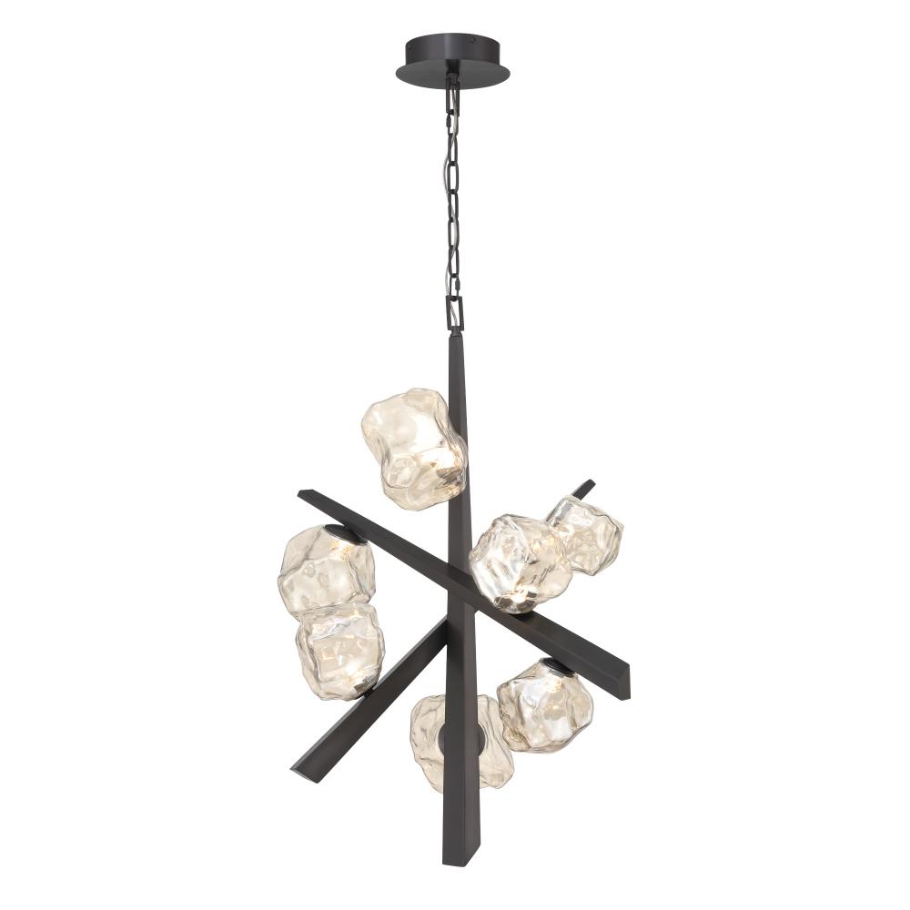 Thorah 27" LED Chandelier In Graphite