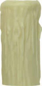 Edison Base Oversize Resin Full Drip; Ivory Finish; 1-1/4" Inside Diameter; 2" Outside