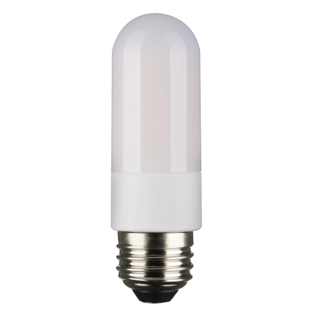 8 Watt T10 LED; Frosted; Medium base; 4000K; High Lumen; 120 Volt; 90 CRI; Dimmable; Carded