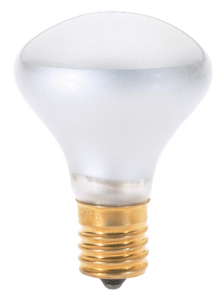 25 Watt R14 Incandescent; Frost; 1500 Average rated hours; 135 Lumens; Intermediate base; 120 Volt