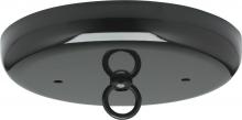 Satco Products Inc. 90/893 - Contemporary Canopy Kit; Black Finish; 5" Diameter; 7/16" Center Hole; 2-8/32 Bar Holes;