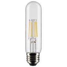 Satco Products Inc. S21344 - 5.5 Watt T10 LED; Clear; Medium base; 90 CRI; 2700K; 120 Volt