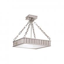 Hudson Valley 933-PN - 3 LIGHT SEMI FLUSH