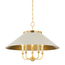 Hudson Valley MDS1403-AGB/OW - 5 LIGHT CHANDELIER