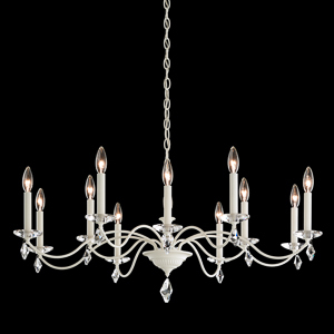 Modique 12 Light 110V Chandelier in Etruscan Gold with Clear Heritage Crystal