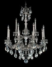 Schonbek 1870 5683-23S - Milano 12 Light 120V Chandelier in Etruscan Gold with Clear Crystals from Swarovski