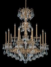 Schonbek 1870 5686-23S - Milano 15 Light 120V Chandelier in Etruscan Gold with Clear Crystals from Swarovski