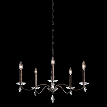 Schonbek 1870 MD1005N-48H - Modique 5 Light 120V Chandelier in Antique Silver with Heritage Handcut Crystal