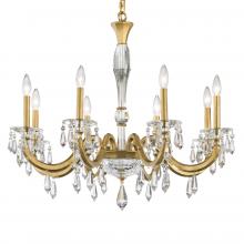 Schonbek 1870 S7608N-22R - Napoli 8 Light 120V Chandelier in Heirloom Gold with Clear Radiance Crystal