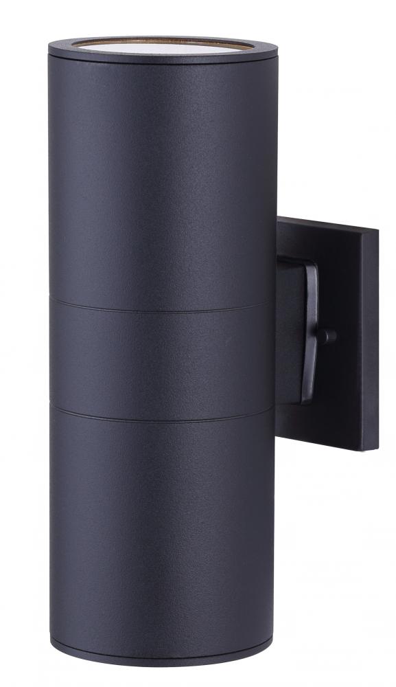 Baylyn 2 Light Outdoor Lantern, Black Finish