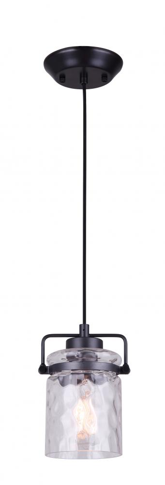 Arden 1 Light Pendant, Graphite Finish