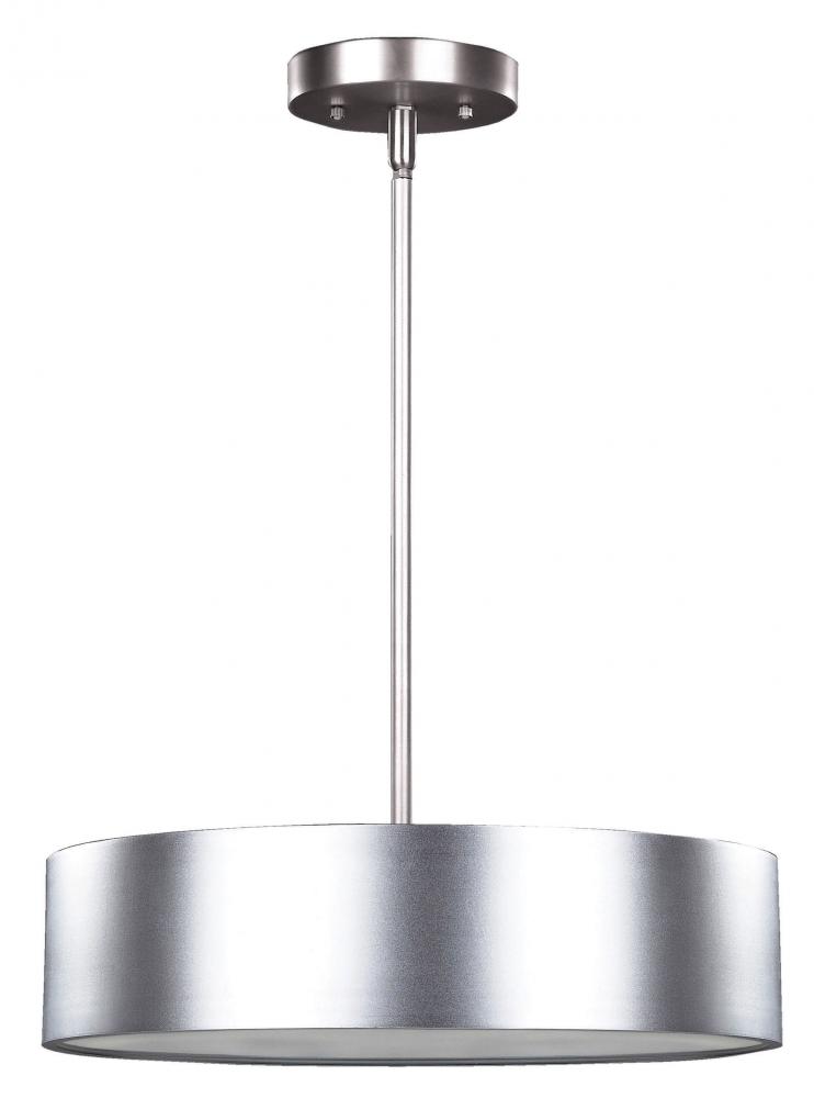 Dexter 3 Light Pendant, Aluminum Finish