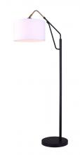 Canarm IFL1024A62BKG - WINSTON, GD + MBK Color, 1 Lt Floor Lamp, 100W Type A, Tri-Light Switch, 12" W x 63.25" H x