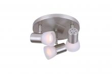 Canarm ICW517A03BN - Hudson, ICW517A03BN -G-, 3 Lt Ceiling/Wall, Frosted Glass, 60W A15 or R16, 9  .75 IN W x 9 .75 IN H