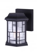 Canarm IOL352BK - CHANTRY, 1 Lt Outdoor Down Light, Clear Glass, 100W Type A, 6 1/2" W x 8 1/4" H x 7" D