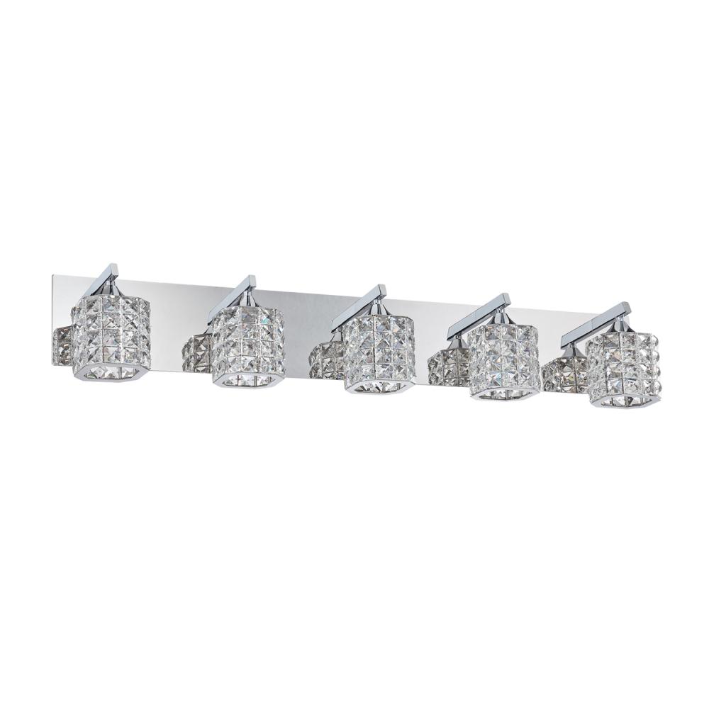 5 LIGHT VANITY - SQUARE SHADES