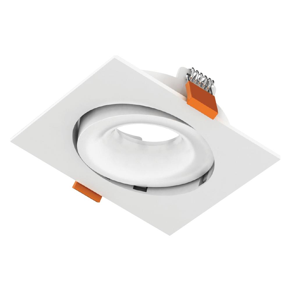 LED Lumeina Downlight Trim 4IN White Gimbal Square STANDARD