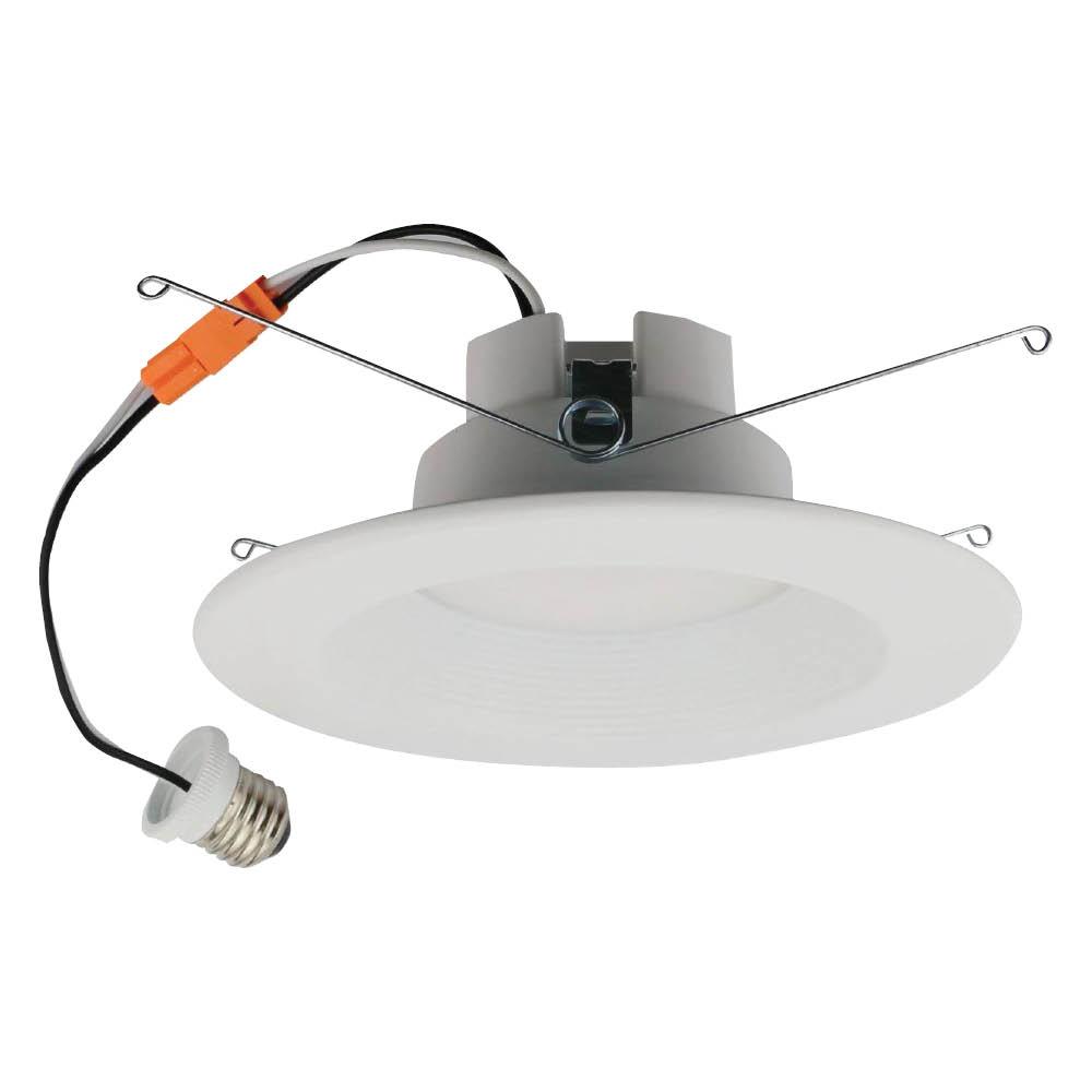 LED Retro Downlight  12W 120V 30K Dim 6IN  White Round STANDARD