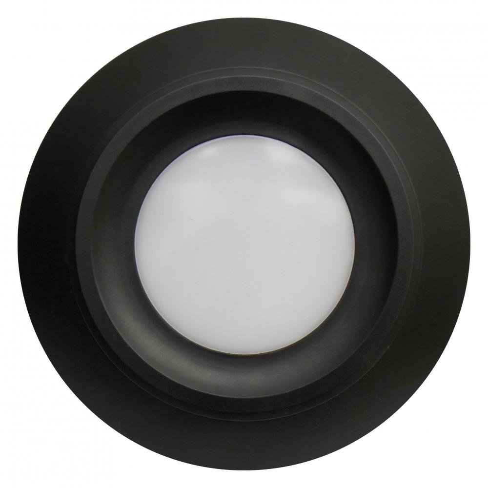 LED Traditional Downlight  10W 120V 27K Dim 4IN  Black Round STANDARD