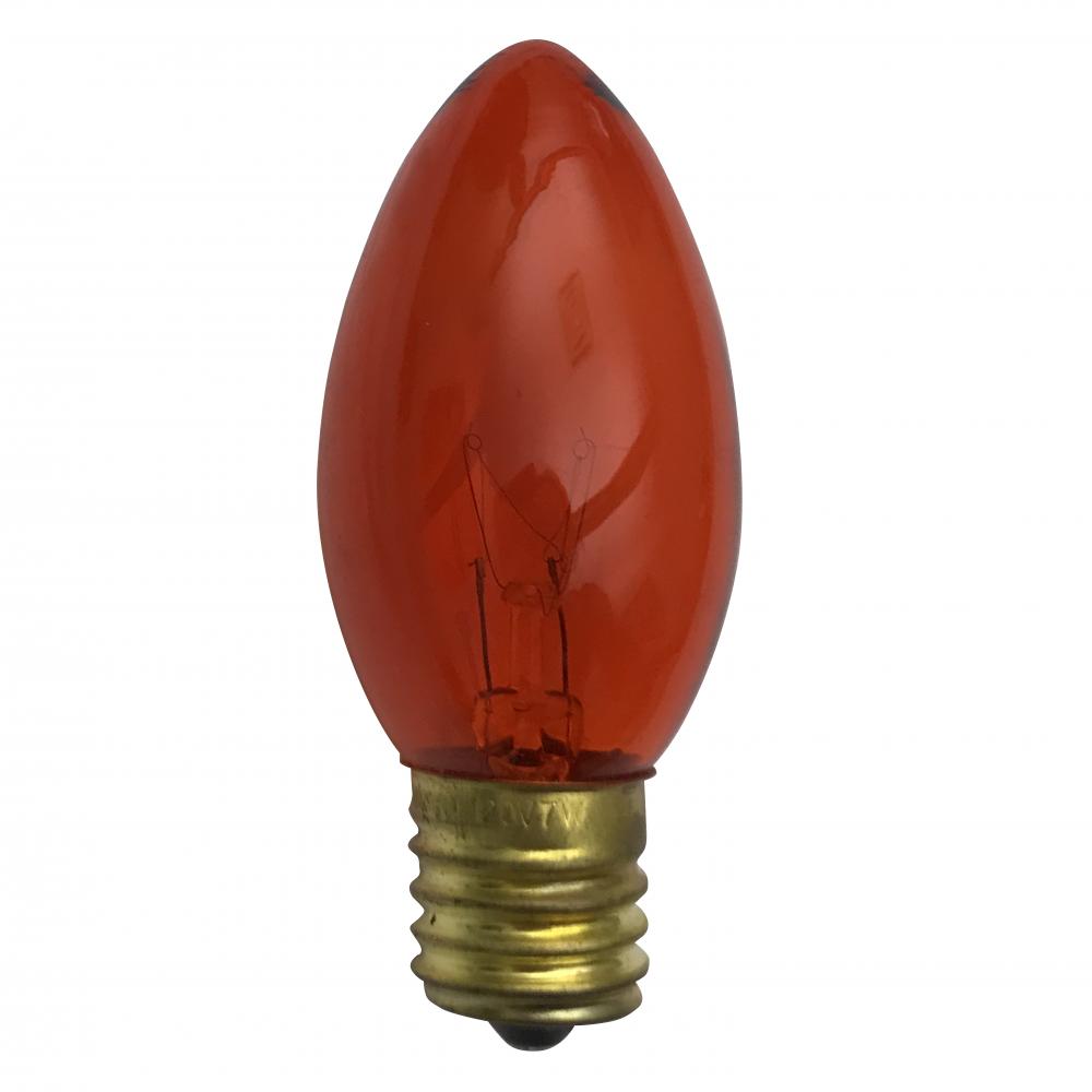 INCANDESCENT COLOURED LAMPS C9.25 / E17 / 7W / 120V Standard