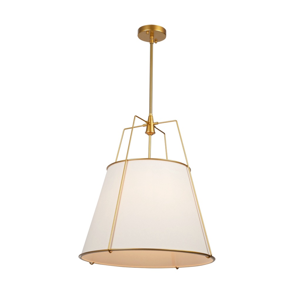 Pullman Collection 4-Light Pendant Brass