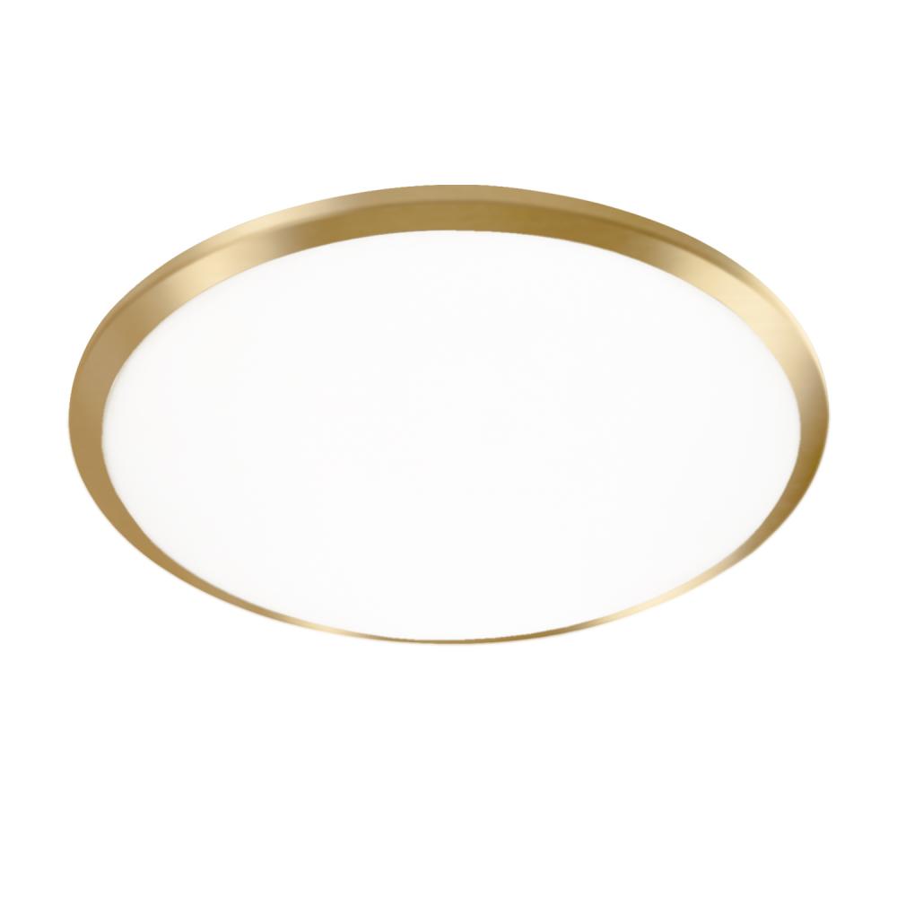 Malta 15-in Brushed Gold LED Flush Mount