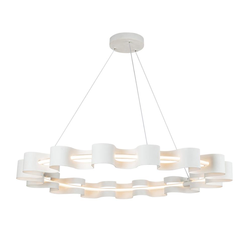 Nami 35-in Antique White LED Chandelier