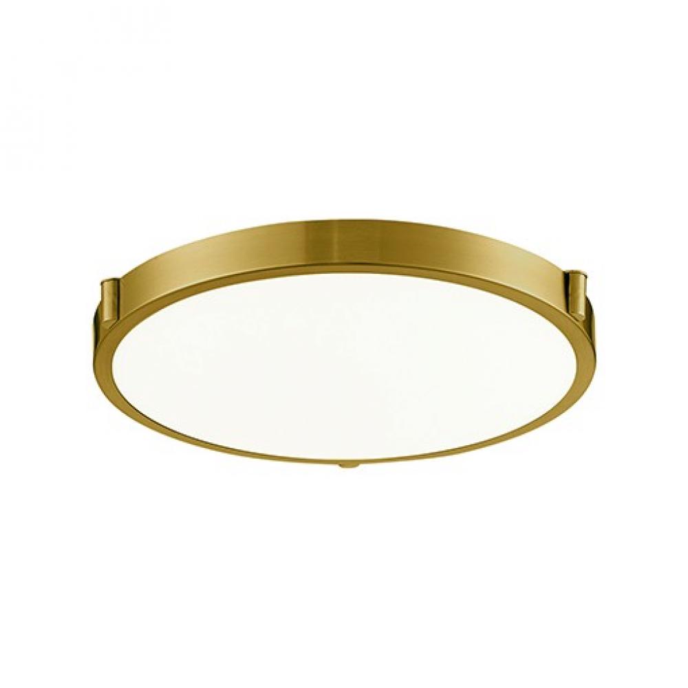 Floyd 13-in Brushed Gold LED Flush Mount