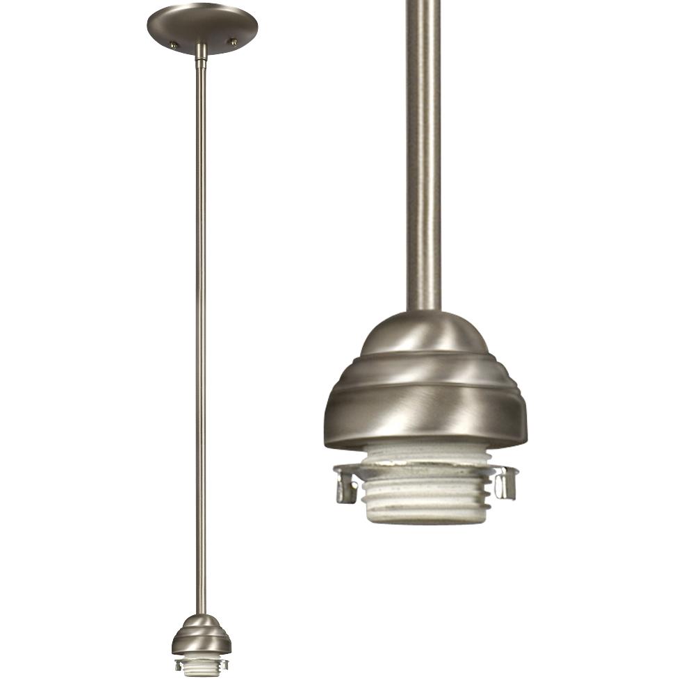 Mini Pendant Holder w/ 6",12",18" Extension Rods - Pewter